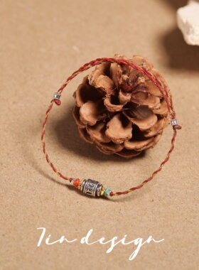 925银手链 7in【随心】原创小众设计复古手作极细情侣银手链