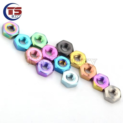 TS 钛工厂钛合金六角螺母 M2/M2.5/M3 TC4 不生锈