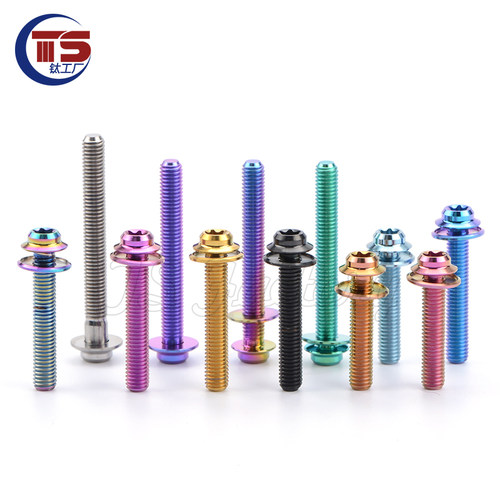 TS钛工厂公路车碟刹夹器固定钛合金螺丝高硬度刹车转换座钛螺丝