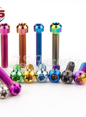 TS钛合金圆柱梅花头M6X35—120mm正钛材质摩托车螺丝内梅花TC4