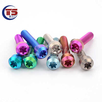 圆柱梅花头M5摩托车螺丝TS钛合金