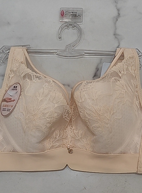 8563C杯聚拢收副乳调整型文胸无磁纸片杯薄带透气孔四排扣全罩杯