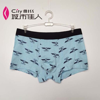 男士纯棉平角内裤