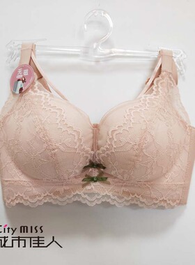 城市佳人女士内衣3452B杯聚拢无钢圈蕾丝调整型文胸官旗舰店