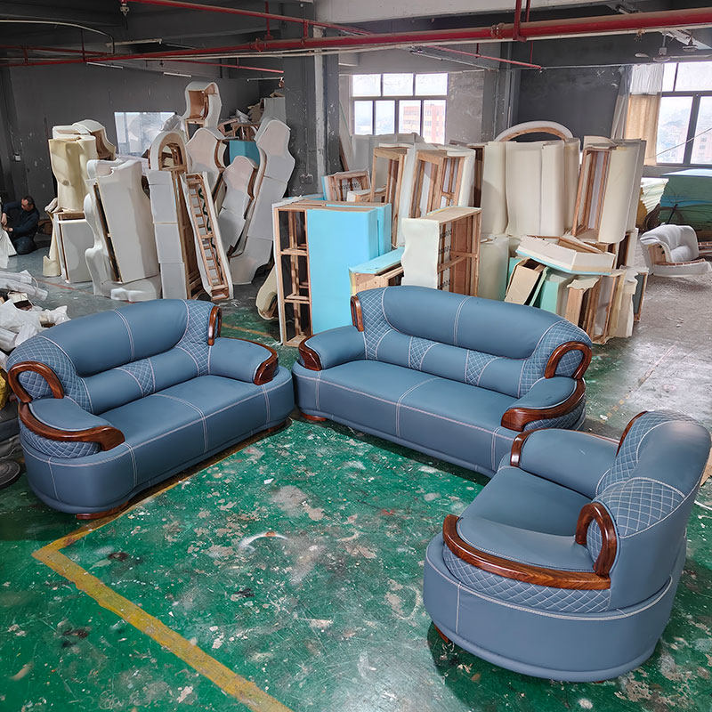 真皮沙发头层牛皮客厅组合双人位乌金木欧式办公室厚皮小户型到家