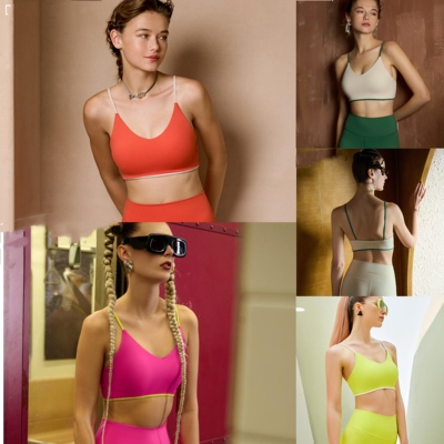 迪唯纳裸感瑜伽文胸防震美背