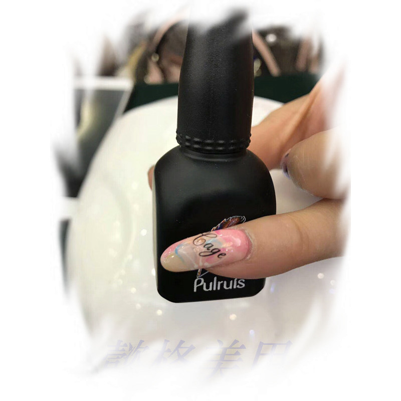 pulruis羽毛甲油胶水墨美甲瓶帕芮丝高端套装高级底胶美甲胶色板