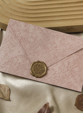 树纹特种纸信封中国风条纹横线牛皮复古情书信纸火漆套装明信片