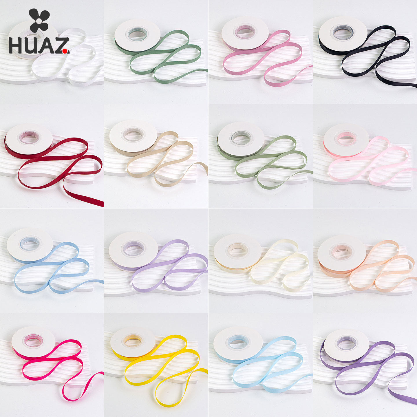 1.0cm纯色削光丝带光面涤纶带鲜花蛋糕丝带蝴蝶结材料包装礼盒diy