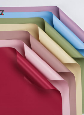 新潮纸8.0丝加厚纯色欧雅纸鲜花包装纸花束包装材料花艺资材防水