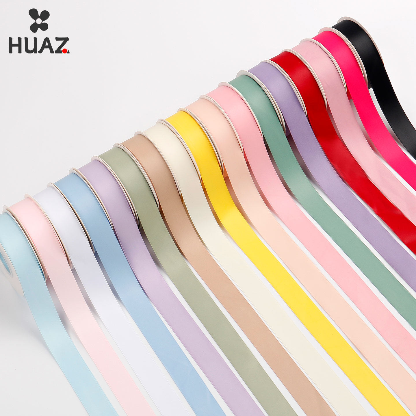 纯色丝带光面涤纶带哑光鲜花蛋糕丝带蝴蝶结材料包装礼盒diy