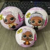 正版 散货 惊喜拆拆球美发娃娃3代女孩儿童玩具礼物正版