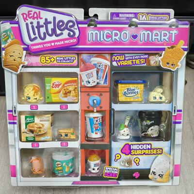 real littles 购物精灵 薯片甜点饮料迷你仿真食玩超市商品玩具