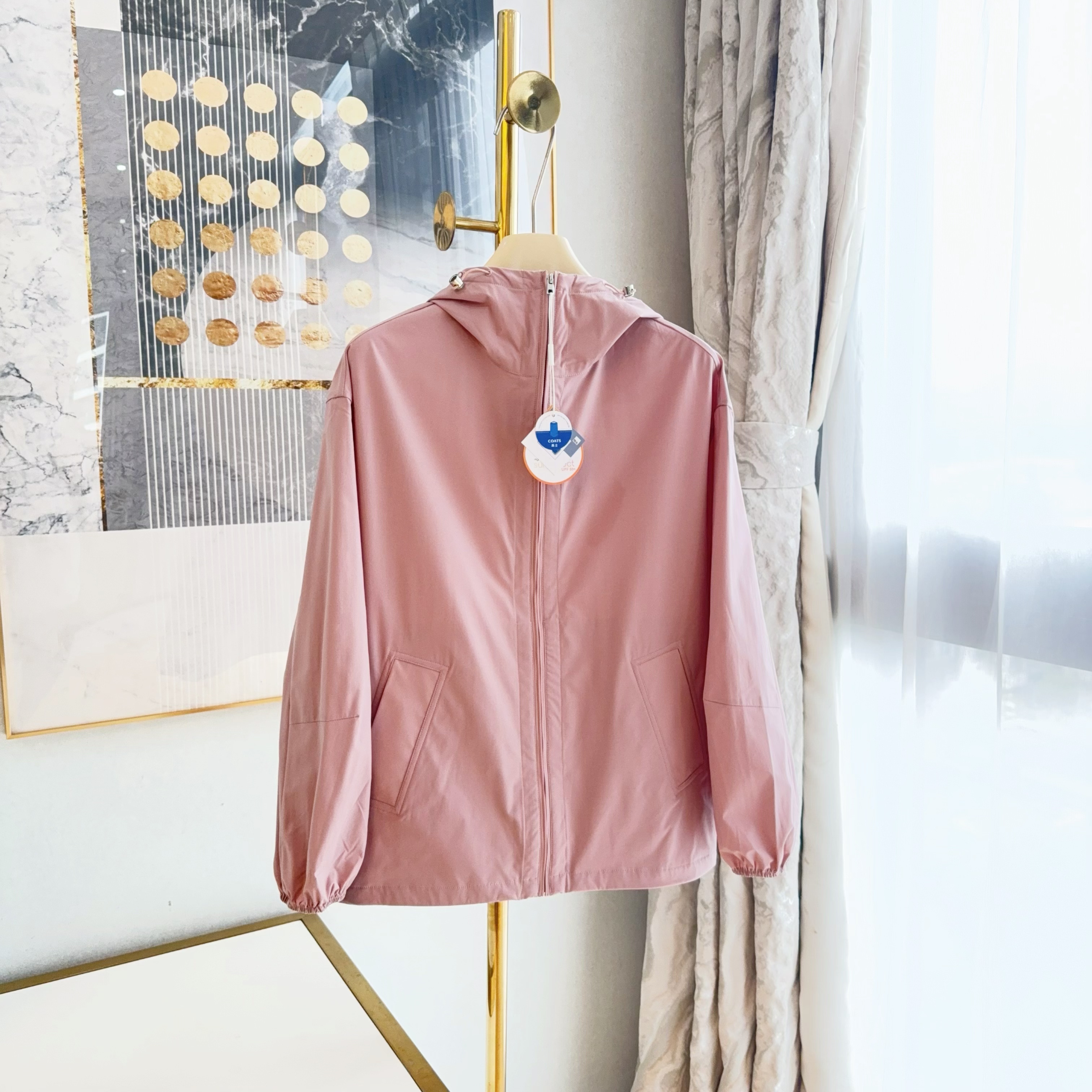 UPF50+！硬核防晒！日本进口科技型面料速干透气防晒连帽风衣外套