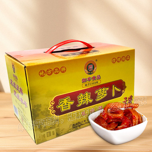 如丰香辣萝卜条400g*6瓶酱菜礼盒