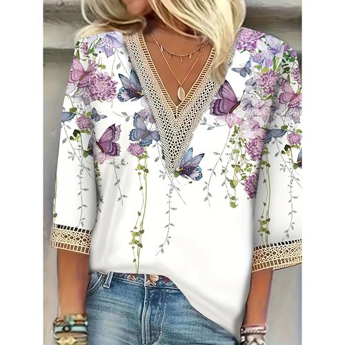 Plus Size Temperament Loose Woman Shirt Fashion Casual Blous