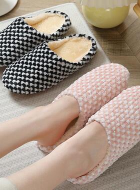 Women Indoor Slippers Warm Plush Home Slipper Autumn Winter