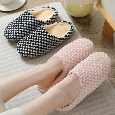 Women Indoor Slippers Warm Plush Home Slipper Autumn Winter