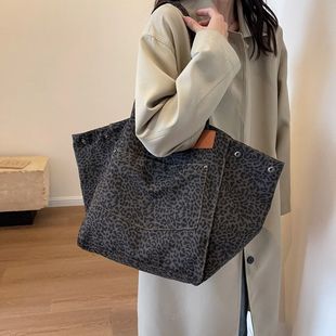 Handbag Large School Fashion Tote Leopard Capacity Pattern