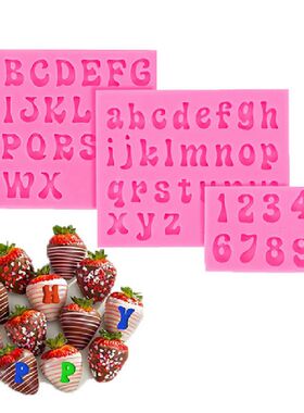 3D Letter Number Silicone Fondant Molds Chocolate Cake Molds