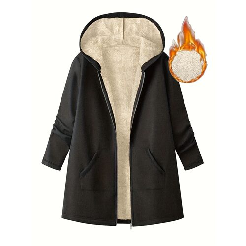 Plus Size Hot selling winter women's warm plush pocket hoode