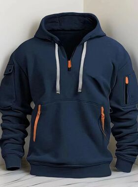 New Shoulder Drop Hooded Sweatshirt Men's and Women's Plus S