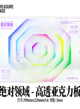 TreasureCase 绝对领域 A4亚克力板 模型拍摄背景道具板