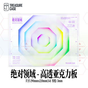 TreasureCase 绝对领域 A4亚克力板 模型拍摄背景道具板