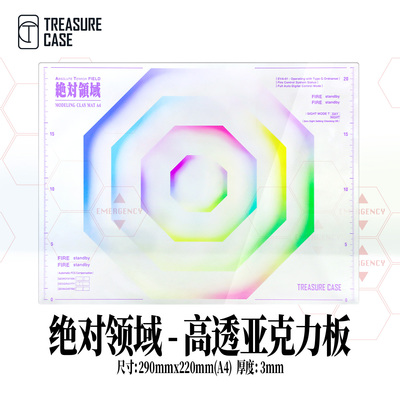 TreasureCase 绝对领域 A4亚克力板 模型拍摄背景道具板
