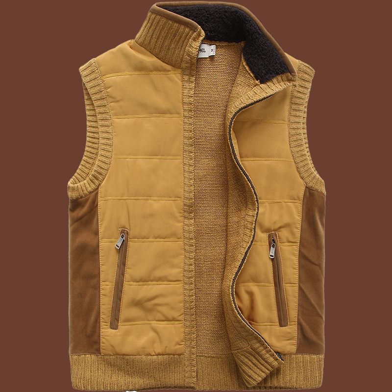 秋冬外套厚款针织衫休闲保暖马甲