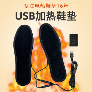 天暖足男女士 垫充电可行走电加热电热暖脚冬季 正品 佳贝USB加热鞋