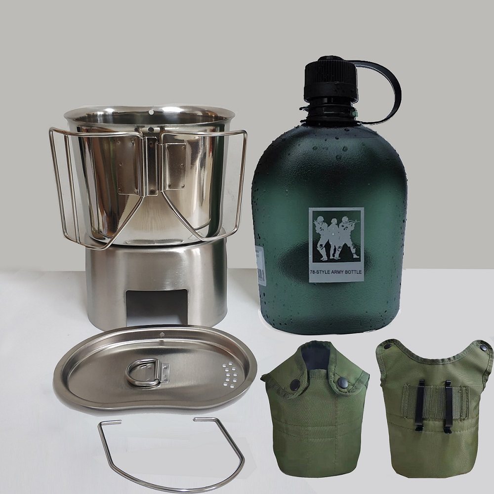 新款黑鹰大容量水杯不锈钢饭盒户外旅游运动烧烤单兵餐具便携水壶,户外/登山/野营/旅行用品,水壶,淘宝优惠券,粉丝福利购,淘宝优惠卷
