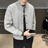 2025秋冬假两件领单排扣夹克外套XZ403-1-JK8508-P98，男装夹克，电商C301