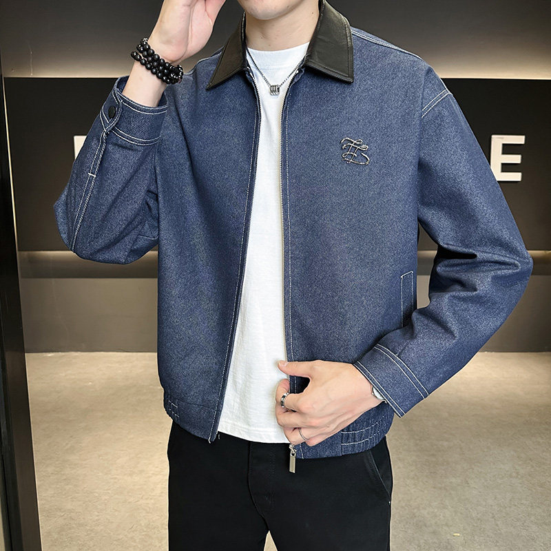 新高品质直播~可脱卸饰品牛仔夹克外套403-1-JK8088-P135,男装工装外套,电商C301