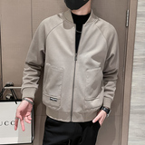 2023社会小伙棒球领纯色夹克外套1C301-JK8501-P98厚P108，商品下架区，电商C301