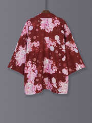 中国风动漫可爱lolita樱花猫和服开衫薄外套宽松日系防晒羽织浴衣