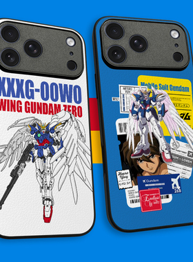 飞翼零式高达W手机壳ip17promax机动战士GUNDAM动漫mate70pro/60/50/40皮纹壳nova14全包边magic7荣耀400 P80