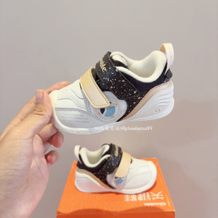 基诺浦机能鞋冬加绒薄绒棉鞋厚绒步前学步鞋轻便软底关键鞋2145