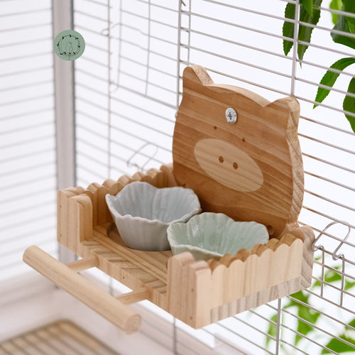 鹦鹉食盒鸟食盆站台玩具鸟用品