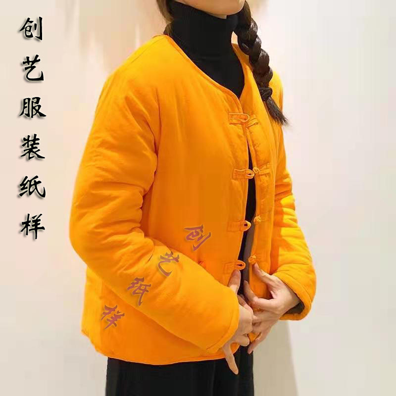 衣服图纸b178复古棉宽松
