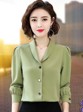 做衣服的裁剪CX61雪纺衬衫女长袖衬衣春秋装女士上衣服装纸样