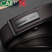 带 商务百搭内扣裤 卡帝乐鳄鱼皮带男士 真皮内穿自动扣腰带男内穿式