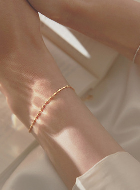 小众方块ins森系冷淡风学生手链