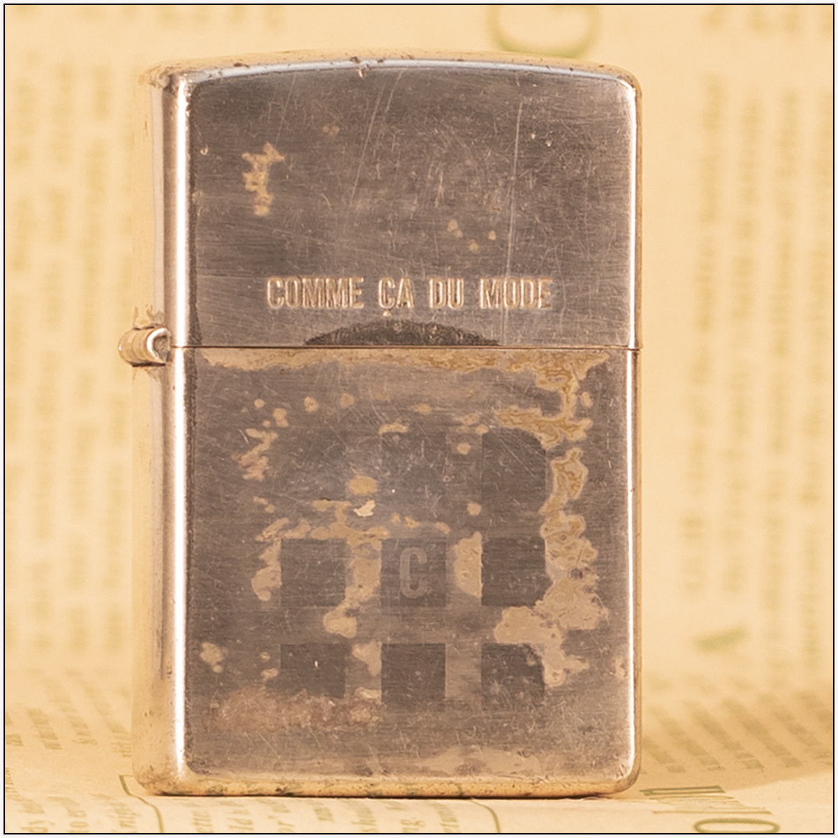 沧桑岁月【COMME CADU MODE 主题款】正品Zippo 日期1999年4月