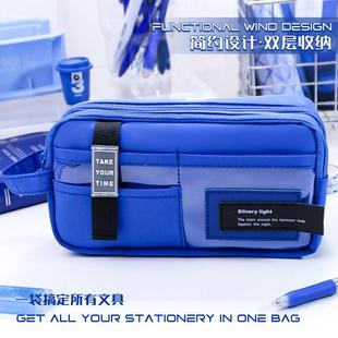 笔袋女生系初中生专用用设计感小简约日文具袋学生高颜值众男孩款