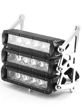 LED三排灯电动车M5猴子改装M3大公仔MSX125摩托三排灯12V超亮头灯