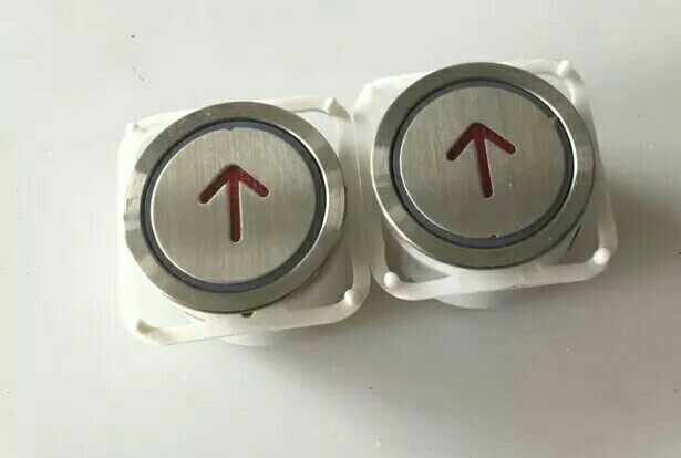 全新电梯配件圆形电梯薄款按钮开关TA109 DA211AK-4B开孔33mm