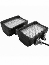 Внедорожные огни 四种颜色 超亮大范围12v24v通用led射灯越野前杠灯 挖机工程车前大灯工作灯