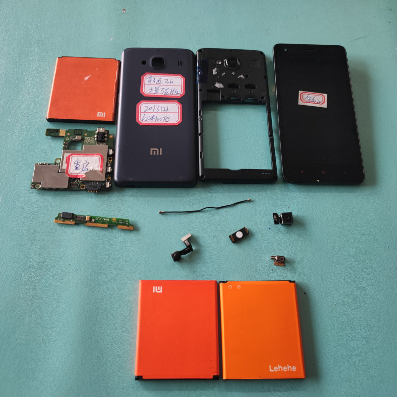 适用于 红米Note 联通3G增强  屏幕 主板 摄像头 电池 尾插 听筒