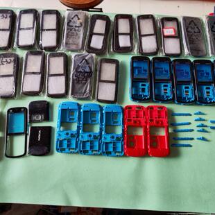 适用于 诺基亚 5320XM 前框 后框 外壳 后盖 壳子 前+中+后